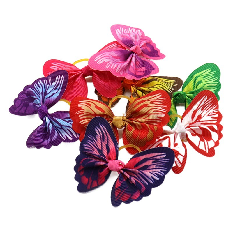 Домашнее животное Новый головной убор для домашних животных аксессуары для волос плюшевые мишки головные уборы маленькая резинка собака головной убор бабочка милый декоративный в наличии