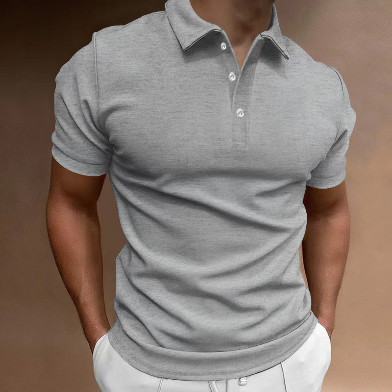 161g Weight Short Sleeve Sleeve Length Polyester Fabric Type Regular Top Length Casual Occasion Turndown Neckline Breathable Function Slim Fit Type Solid Color Pattern Summer Season Men's Gender Patchwork Design Simple Style Style Wholesale Men's Simple Style Solid Color Short Sleeve Patchwork Men's Tops 17