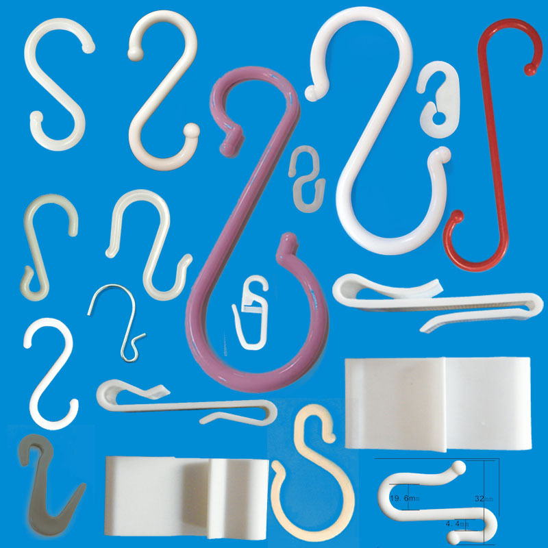 厂直销各种款式S型扁挂钩，圆杆S钩，塑料S挂钩，量大优惠
