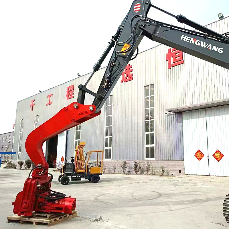 挖掘机改打桩机挖改光伏地基水泥桩振动锤静力压桩机震动锤头