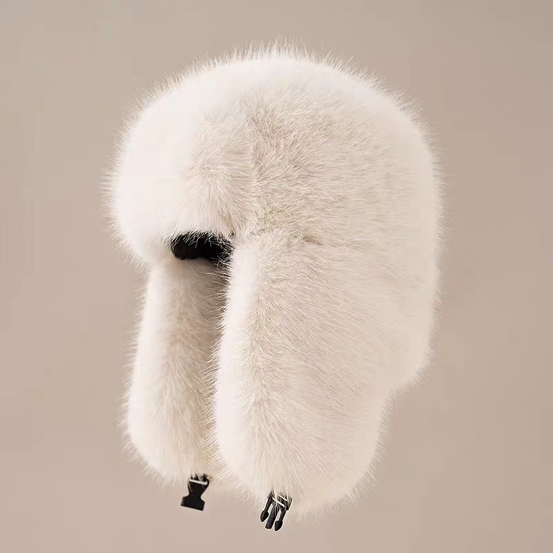 New Autumn and Winter Style Lei Feng Hat for Men and Women, Thickened Warm Hat, Faux Fox Fur, Cold-Proof, Fashionable Wind and Snow Hat, Ear Protection Hat New Autumn and Winter Style Lei Feng Hat for Men and Women, Thickened Warm Hat, Faux Fox Fur, Cold-Proof, Fashionable Wind and Snow Hat, Ear Protection Hat