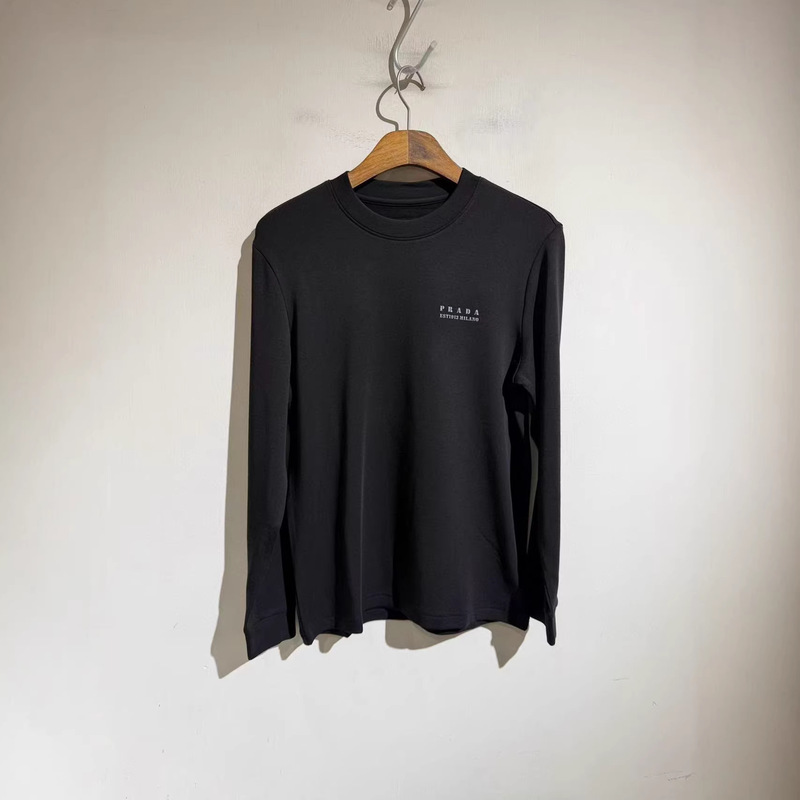 Pra Black Long-Sleeved Sweatshirt, High Elasticity, Comfortable and Warm Sweatshirt, 25 Autumn and Winter Base Sweatshirt, Versatile Soft Sweatshirt Pra Black Long-Sleeved Sweatshirt, High Elasticity, Comfortable and Warm Sweatshirt, 25 Autumn and Winter Base Sweatshirt, Versatile Soft Sweatshirt
