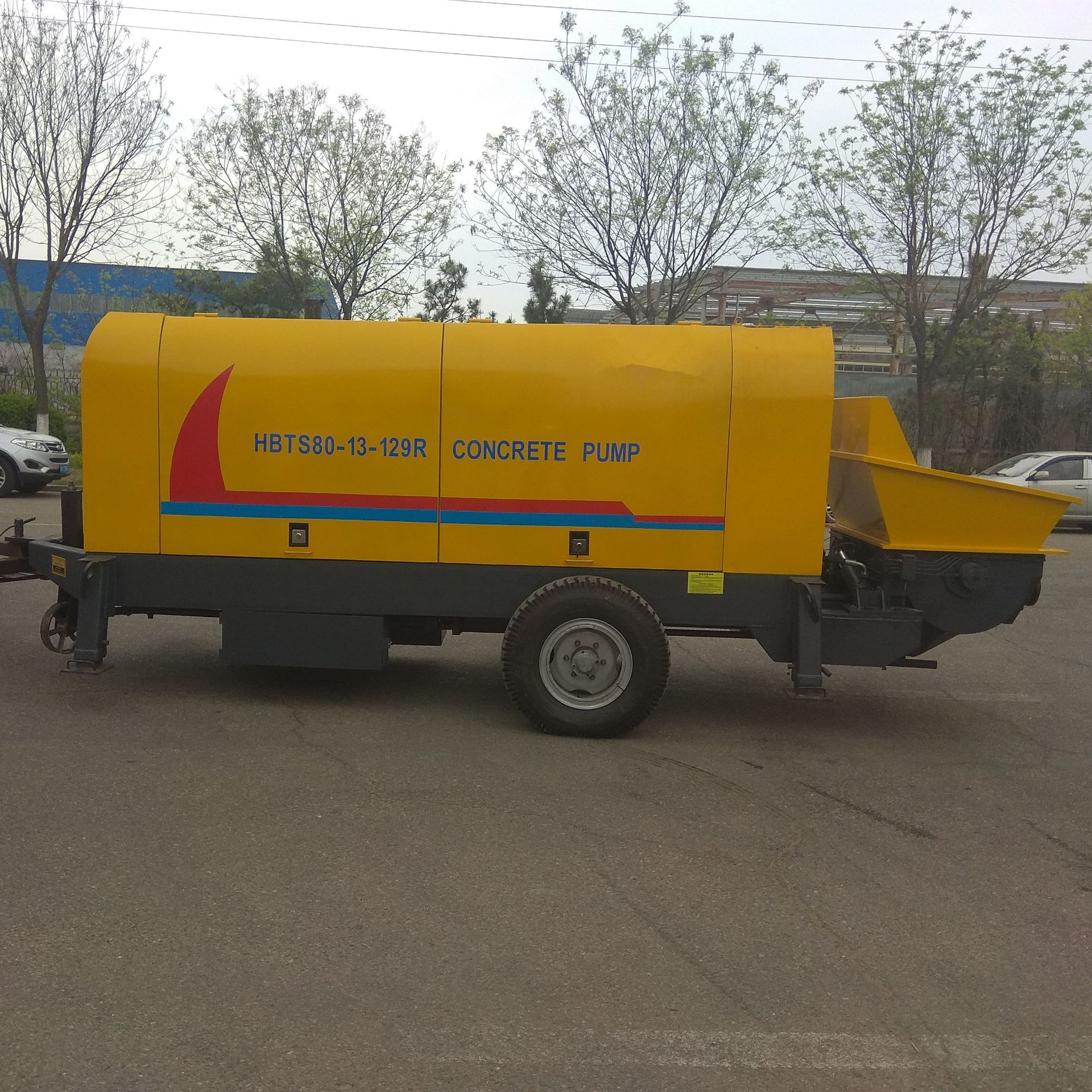 80输送泵 80地泵拖泵 打150米高混凝土输送泵 柴油泵 pump 搅拌机