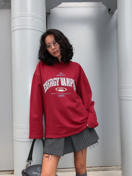 Cotton autumn fashionable retro trend comfortable long-sleeve