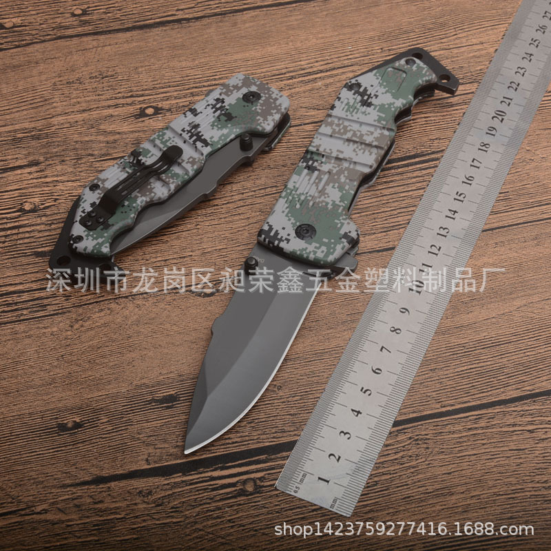 现货供应户外折叠刀不锈钢野营小刀水果刀折叠批发户外刀
