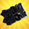 Black headband, bracelet, hairgrip, set, 8 pieces