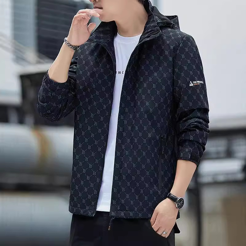 Chaqueta de estilo nuevo para hombre de otoño chaqueta de hombre chaqueta casual al aire libre chaqueta cortavientos impermeable a prueba de viento hombre