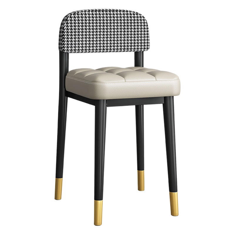 Mesa y silla de comedor, respaldo doméstico 2022, nuevo estilo de red red red gruesa, lujo ligero, cojín de pan de alta calidad, taburetes apilables