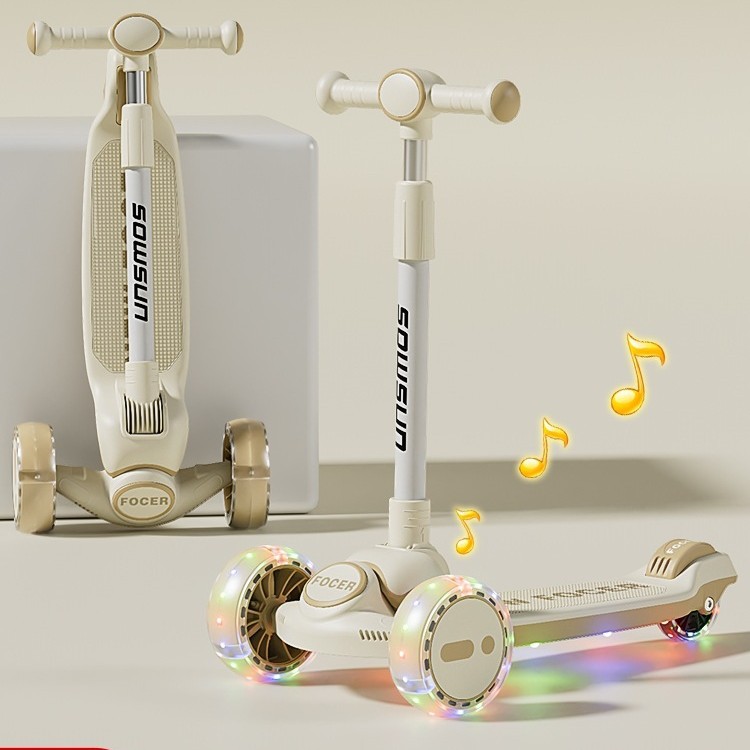 Scooter for Children Aged 1 to 3 to 6 to 12 Years Old, Foldable, Suitable for Boys and Girls Aged 10 to 15, New Model