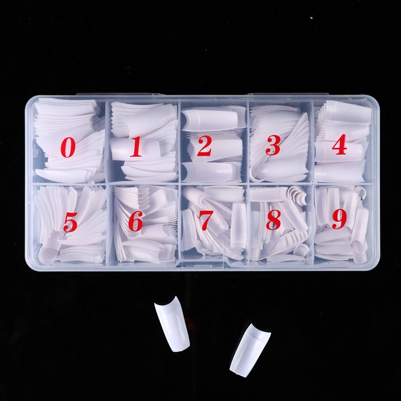 Cross-border nail art 500 piece boxed nail piece French nail patch half nail piece seamless fake nail piece spot Cross-border nail art 500 piece boxed nail piece French nail patch half nail piece seamless fake nail piece spot