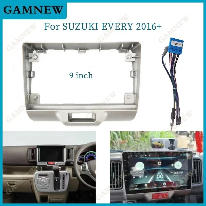 Suitable for 2016 Suzuki Every (9inch) Navigation Panel Android Central Control Car Navigation Panel Frame