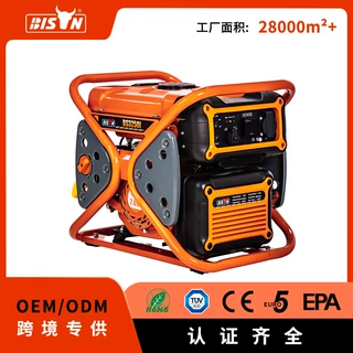 bison3kw低噪音逆变变频机单相小型家用汽油发电机户外便携式露营