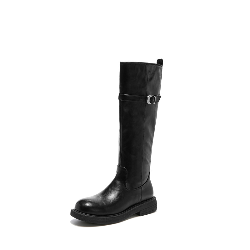 Botas negras anticuas para mujeres 2025 nuevo invierno inglés occidental botas de caballero vintage botas de camisa botas de Martin image 5