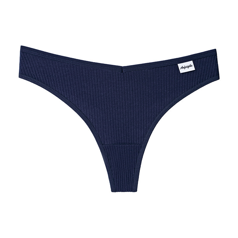 Pantalones de algodón de hilo japonés de mujer transpirables de cintura baja sexy sin marcas deportivas simples pantalones de acondicionamiento físico transpirables selección