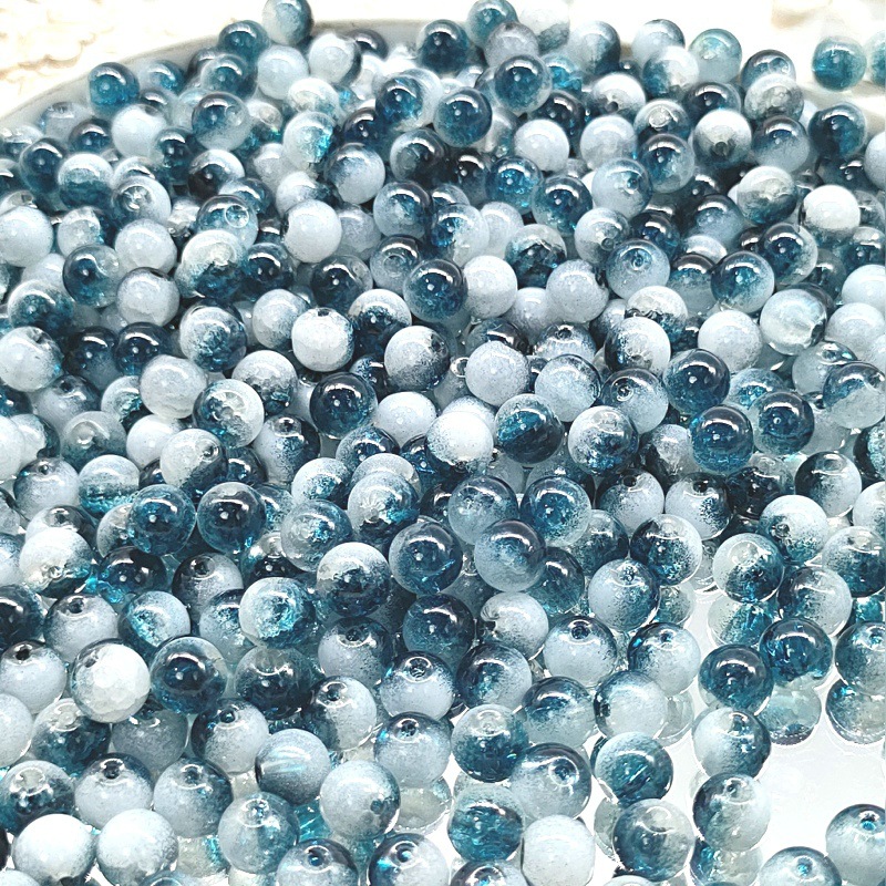 E37 #8mm medio blanco azul mar