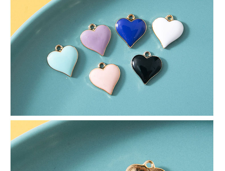 23g Weight 10 PCS/Package Alloy Heart Shape Pendant