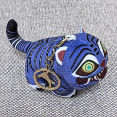 跨境KPOPdemon hunters plush K-POP猎魔女团老虎Derpy钥匙扣挂件