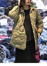 冬季款韓版個性復古簡約時尚大口袋羽絨服女白鴨絨翻領襯衣式外套