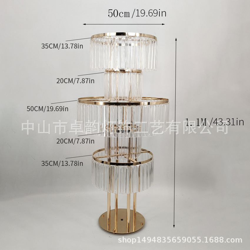 Decoración de boda, guía de carretera de cristal acrílico, soporte de flores de hierro para boda, letrero de escenario, decoración navideña para oficina, adornos de pie