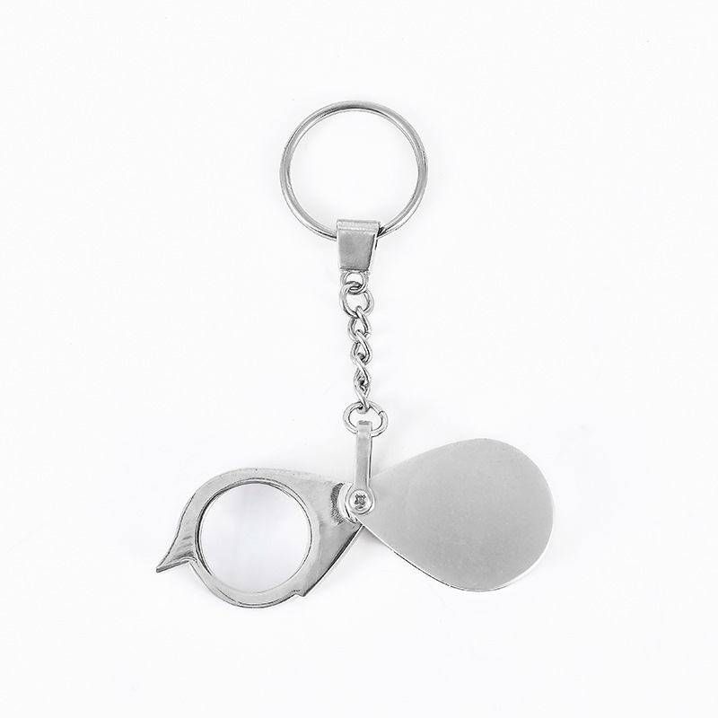 工厂 放大镜 钥匙扣放大镜 单开挂扣小放大镜 折叠便携放大镜