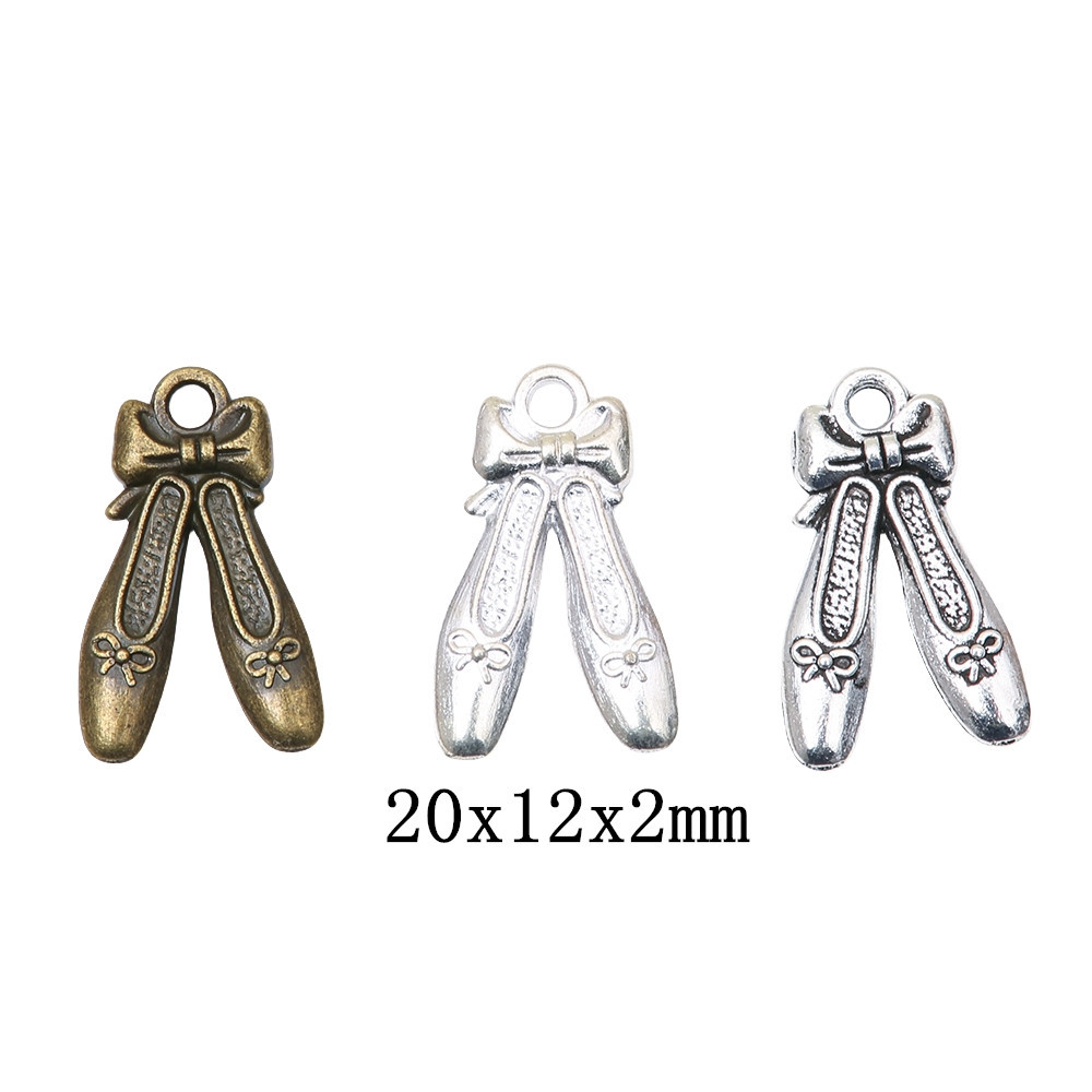 DIY 복고풍 합금 액세서리 발레 신발 신발 펜던트 펜던트 zakka 공장 직접 1589