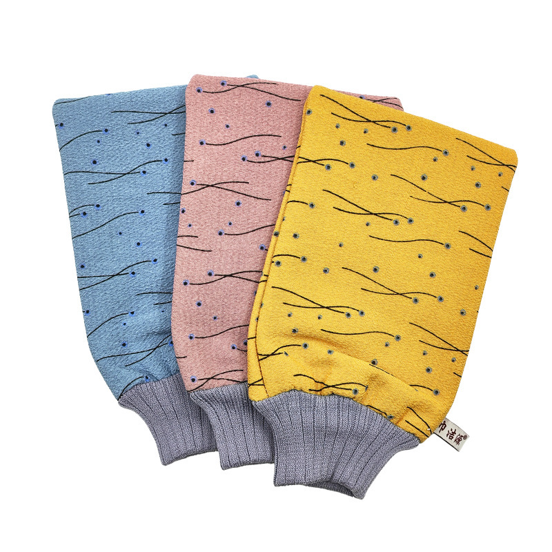 Factory Direct supply towel cleaning source new medium sand bath towel thickened towel two-layer Lukou bath gloves