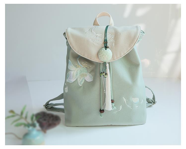 Wasserabweisend 17 Zoll Blume Täglich Rucksack Für Damen display picture 16