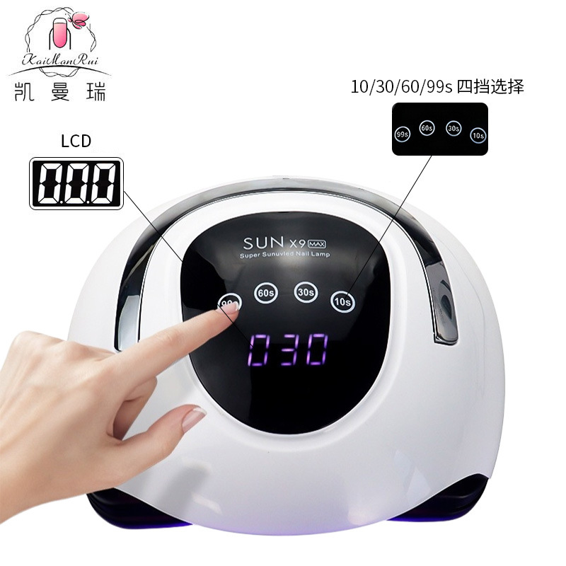 Lámpara de uñas 81 lámpara de perlas de doble fuente de luz de uñas Lámpara de asado de uñas transfronteriza Lámpara de uñas Lámpara de gel de uñas Lámpara de fototerapia de secado rápido