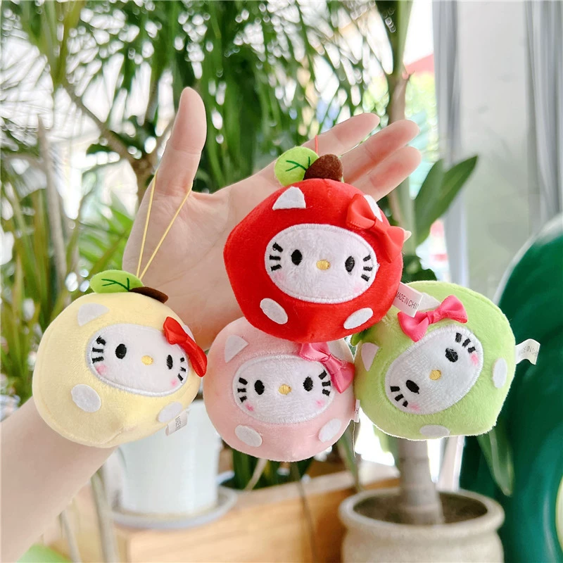 Apple, cute doll, pendant, plush toy, keychain