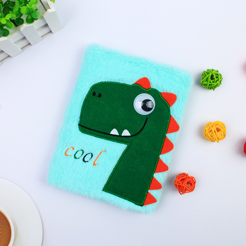 Nuevo creativo 32k cuadernos de peluche bordados lindos dibujos animados niños estudiantes juguetes regalos cuadernos transfronterizos