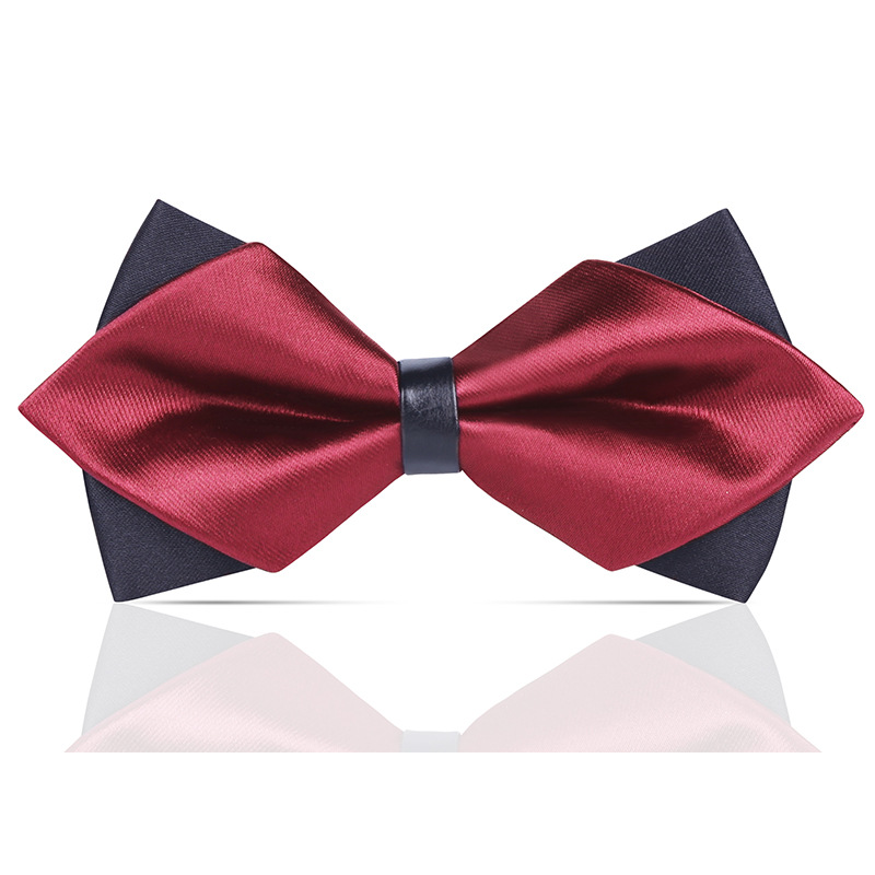 ↤↤↤삼각형 버건디 나비넥타이 ↦=>=>=>