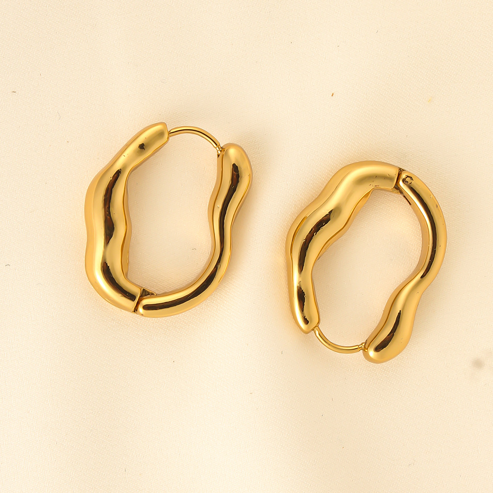 Women's Gender 1 Pair Retro Classic Style Geometric Plating Titanium Steel Earrings