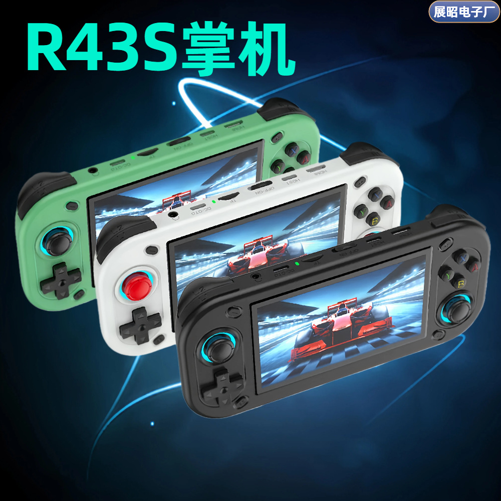 The New R43S Open Source Handheld Console Can Be Connected to Tv Ips High-Definition Large Screen Nostalgic Joystick Arcade Psp Handheld Game Console