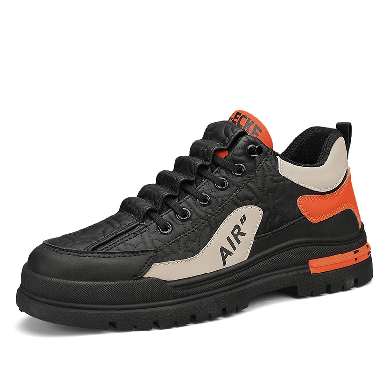 2023 otoño y invierno nuevo estilo de moda anti-derrapante zapatos de trabajo con suela gruesa zapatos casuales variados zapatos de cuero zapatos de moda zapatos de hombre