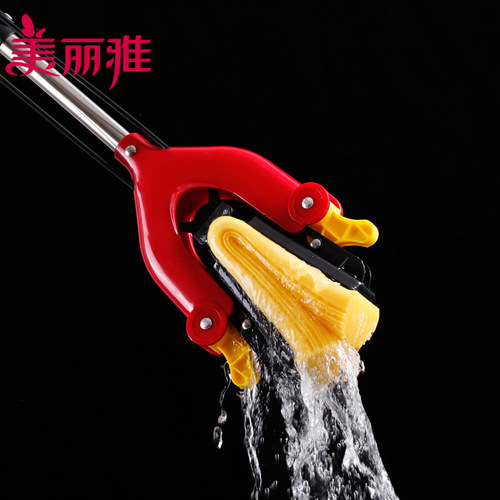 T9J5 wholesale sponge mop Shuangfeiyan folding water-squeezing collodion mop Biyinia water-absorbent floor mop