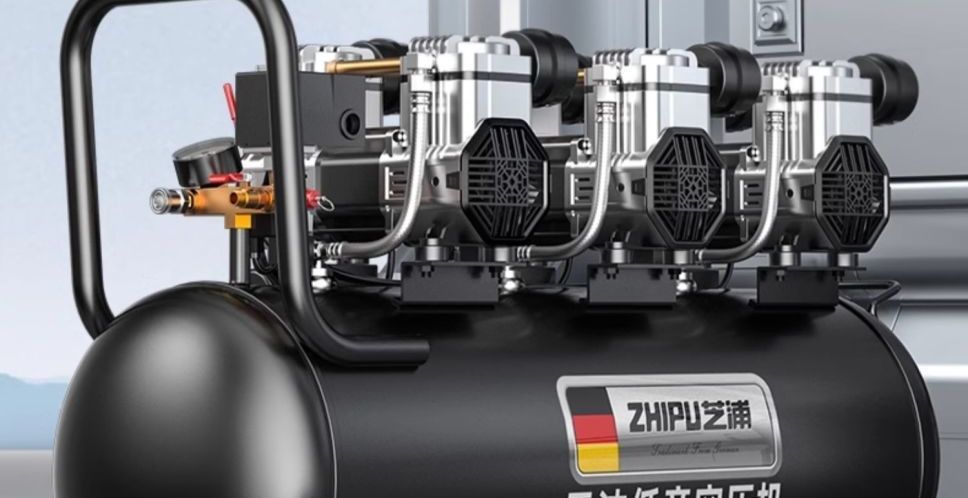 Air Compressor Pump Small 220V Oil-Free Low-Noise Industrial-Grade Woodworking High-Pressure Cross-Border