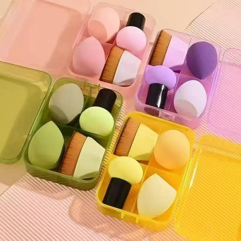 Pequeño No. 55 pincel de base mágica conjunto de huevos de belleza maquillaje maquillaje huevo polvo puff polvo cepillo suelto maquillaje huevo esponja huevo al por mayor image 5