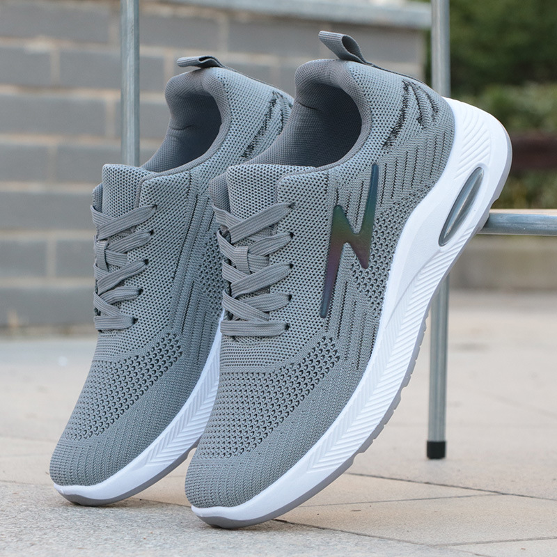 Scarpe da corsa casual da uomo sportive autunnali resistenti all'usura e antiscivolo, tutte scarpe in rete nere, da uomo_voghion.com