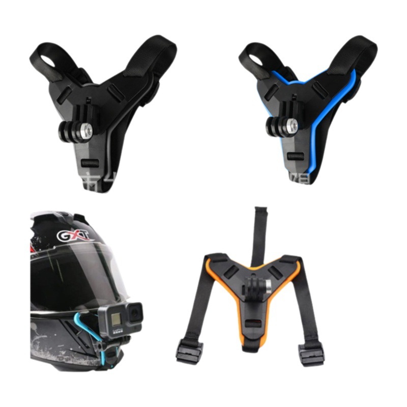 Gopro12/11/10/9/8 deportes Cámara casco soporte de la barbilla asiento fijo Dajiang montaña perro Accesorios