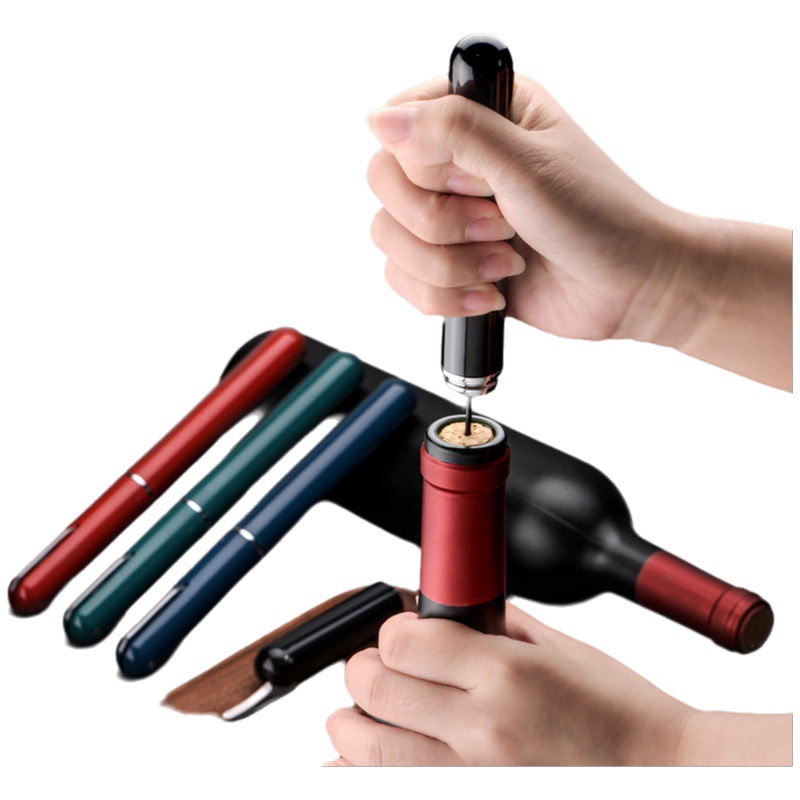 Abrebotellas de presión de aire en forma de bolígrafo, Douyin transfronterizo, hogar creativo de aguja, vino tinto, abridor de botellas de vino, abridor de botellas manual