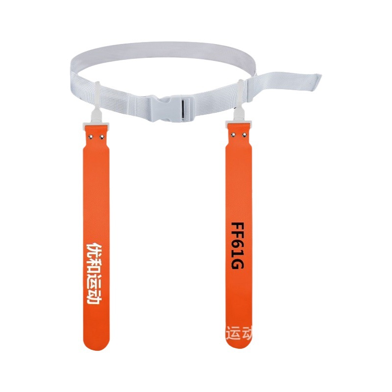 FF61G2 rugby waist flag air buckle semicircle flag head thickened soft nylon belt cross-border in stock