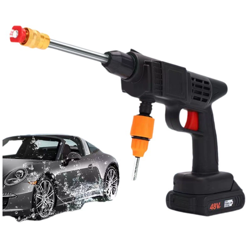 Беспроводная литиевая батарея водяной пистолет высокого давления оптом автостиральная машина артефакт бытовой портативный садовый полив цветов поливочное опрыскивание