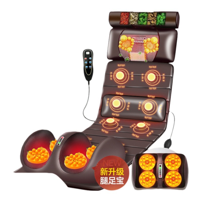 Cuello masajeador multifuncional cuerpo entero cintura espalda Cabeza cuello instrumento eléctrico manta amasamiento cojín masaje colchón