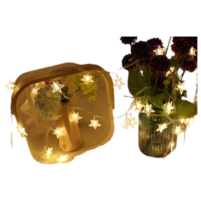 LED pentagrama estrella luz Navidad luz cadena luz estrellado partido decorativo luz boda arreglo batería Cadena de luz