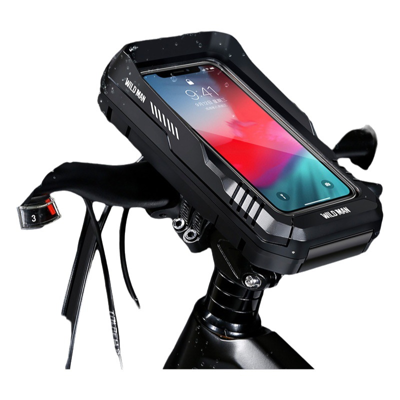 Hombre salvaje bicicleta bolsa cáscara dura bicicleta mango teléfono móvil pantalla táctil soporte impermeable caja transfronteriza montar accesorios de equipo