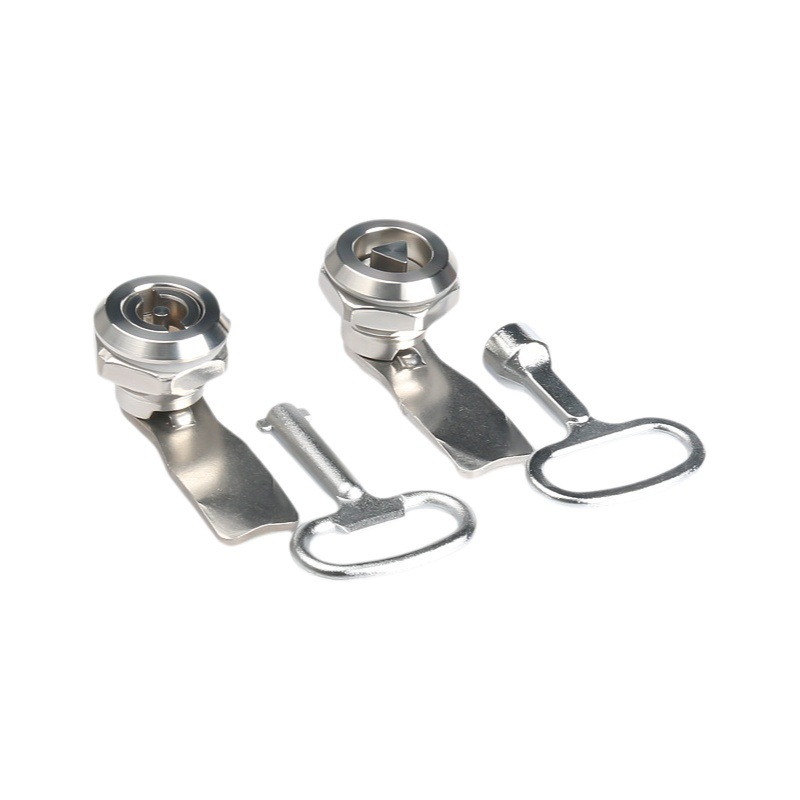 MS705 cerradura de acero inoxidable triángulo cerradura cilindro cubo de basura cerradura caja eléctrica cerradura de la puerta del gabinete cerradura de aleación de zinc cerradura cilíndrica cerradura de la lengua
