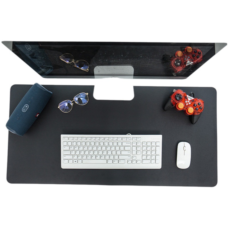 Fabricante en stock alfombrilla de ratón de cuero almohadilla de escritorio de oficina grande almohadilla de escritorio de la computadora a prueba de agua almohadilla de escritura del estudiante logotipo impreso