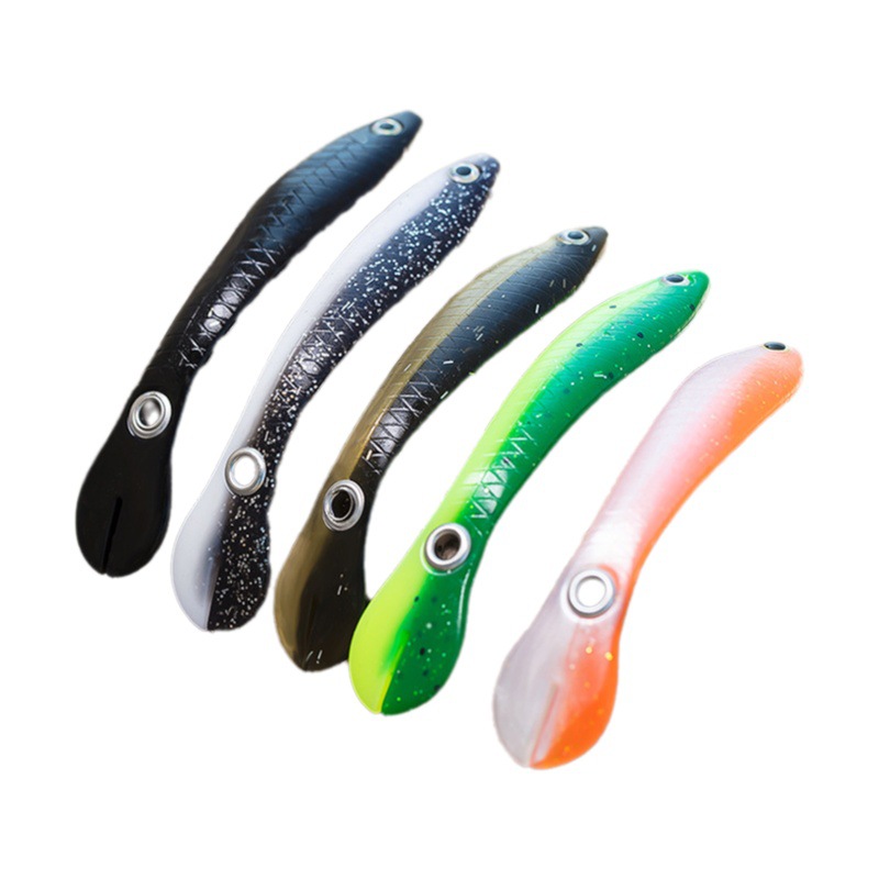 Luya cebo Loach cebo falso cebo suave 10cm6g rebordear bajo salmón gusano suave morir Loach luz mar pesca