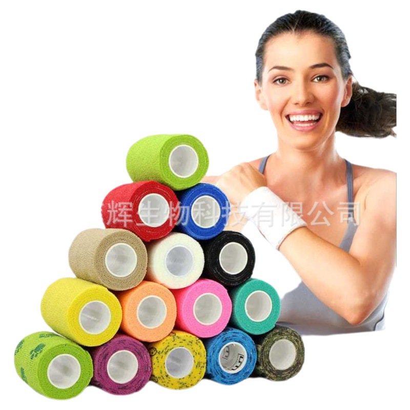 Vendaje autoadhesivo elástico deportes cinta de presión parche elástico cinta de escritura dedo guardia muñeca rodilla tobillo pie baloncesto