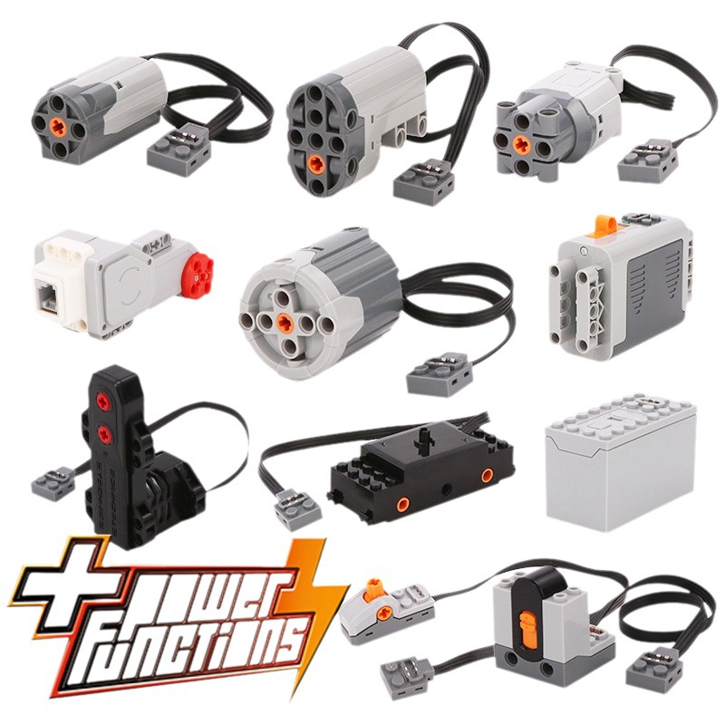 Compatible con Lego bloques de construcción motor grupo de potencia MOC tecnología PF bloques de construcción M XL Monster motor batería de litio